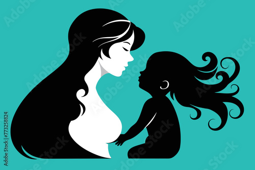 Mother and beautiful baby