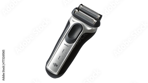 Electric Shaver PNG: Grooming Device Isolated on White | Transparent Background | Hand Edited Generative A