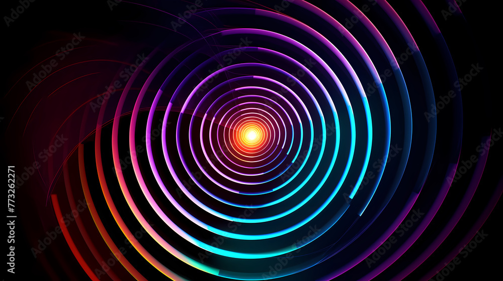 Abstract spiral concentric circle pattern Abstract spiral concentric circle pattern