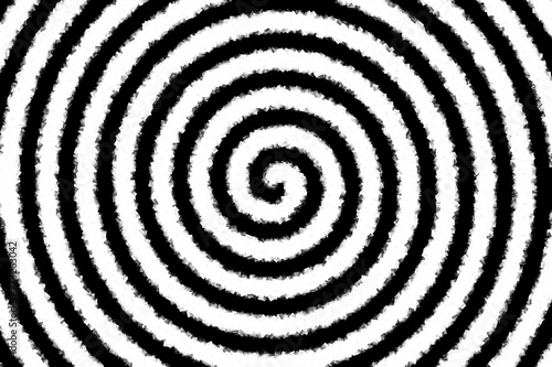 Spirala biało - czarna, wir o chropowatej teksturze, abstrakcyjne tło © ellaa44