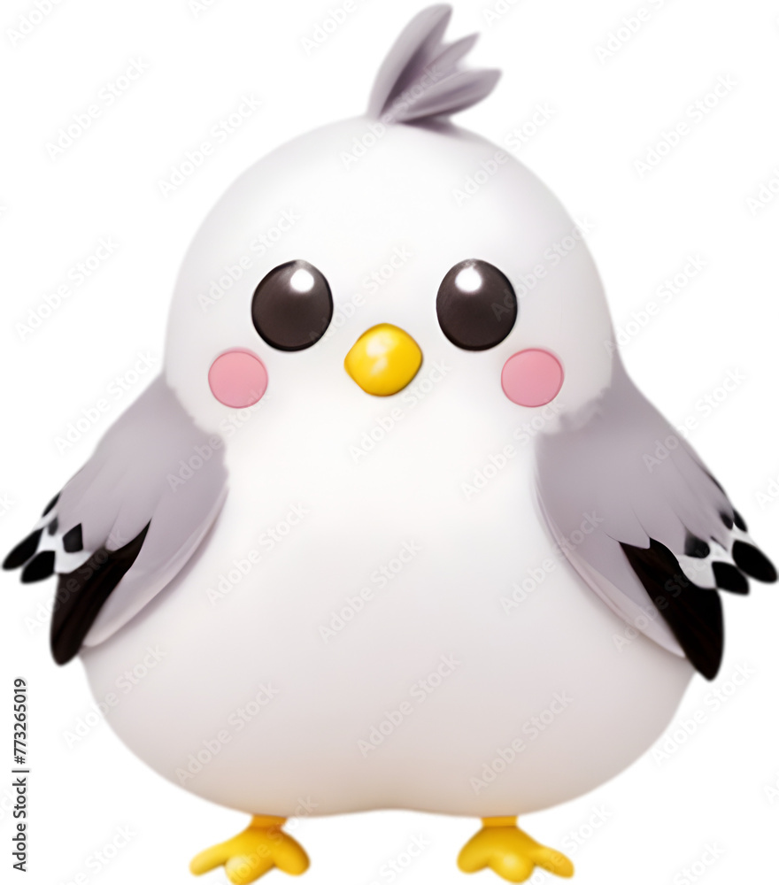 Close-up of a cute cartoon pigeon Icon. Close-up of a cute cartoon pigeon Icon.