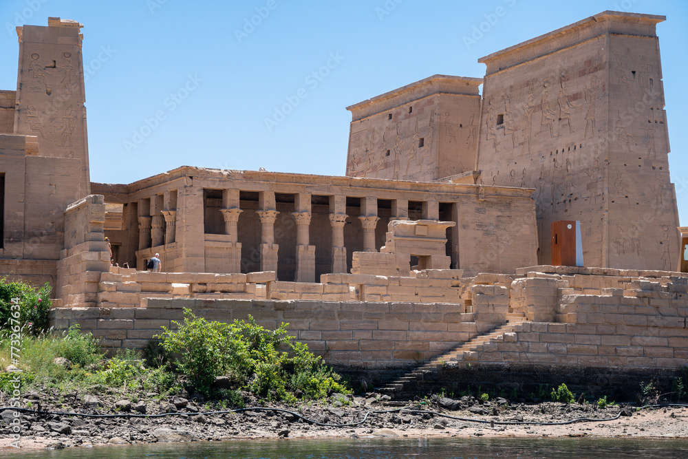 Fototapeta premium Philae Island, Temple of Isis, temples of ancient Egypt