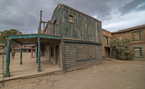 Village du Far West, décor de cinéma, à Tabernas, Andalousie, Espagne