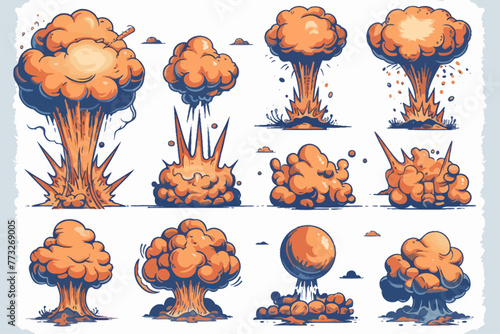 Set Explosion Illustration