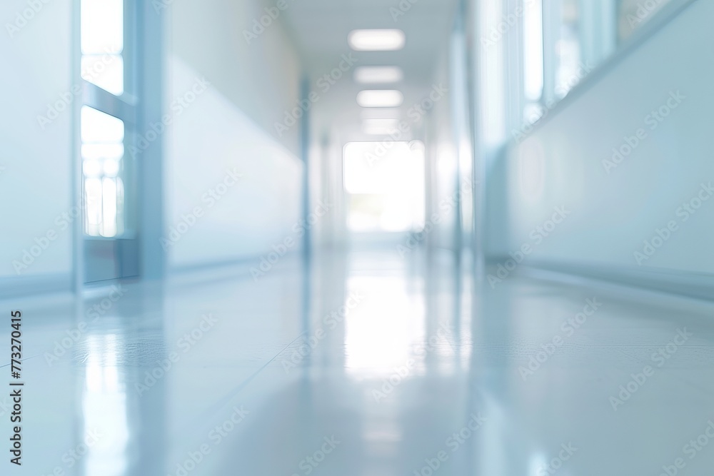 blur image background of corridor in hospital or clinic image blur image background of corridor in hospital or clinic image