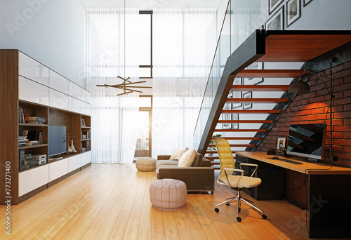 modern home office interior. © Victor zastol'skiy