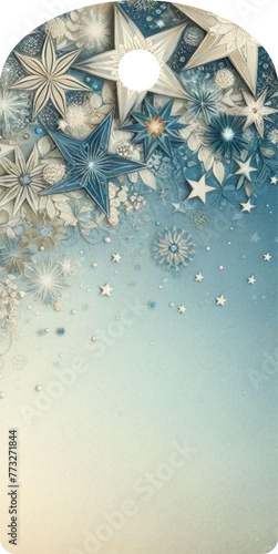Decorated label - base - modern style vector graphics with stars - ideal as a package sealer, gift tag, jam, liquor, card, vases, bottles, for cricut, sublimation, cutting plotter