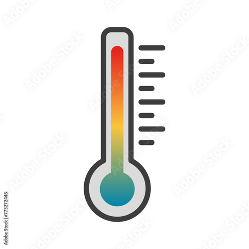 thermometer icon design vector template