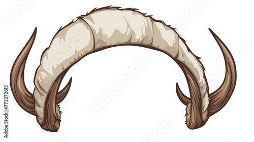 Isolated headband icon with a sheep horn. Vector illustration photo