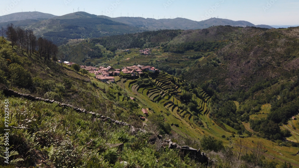 Viewpoit of Sistelo's terraces