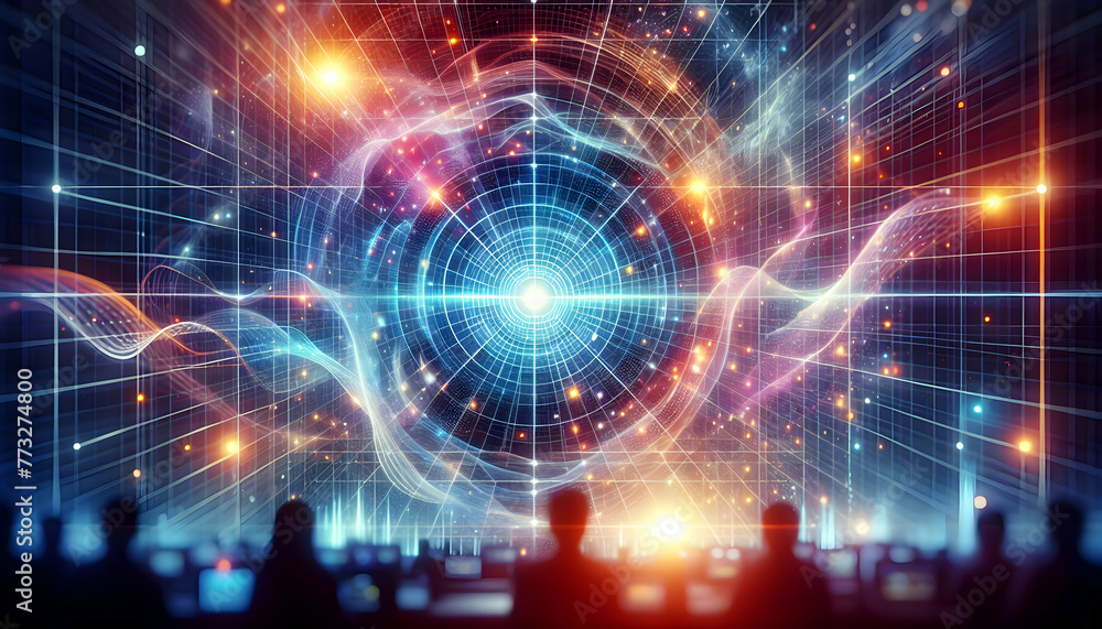 Cyber Grid An abstract digital grid evoking the cyber world of business tech. in business innovation abstract theme ,Full depth of field, clean bright tone, high quality ,include copy space, No noise, Cyber Grid An abstract digital grid evoking the cyber world of business tech. in business innovation abstract theme ,Full depth of field, clean bright tone, high quality ,include copy space, No noise,