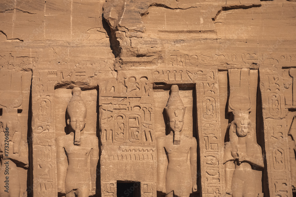 Abu Simbel Temple, Egypt - obrazy, fototapety, plakaty 