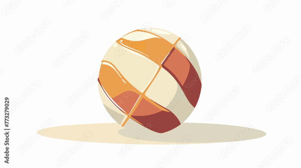 Volleyball flat vector isolated on white background