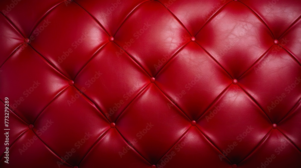 Red leather texture with buttons. Red leather texture with buttons.