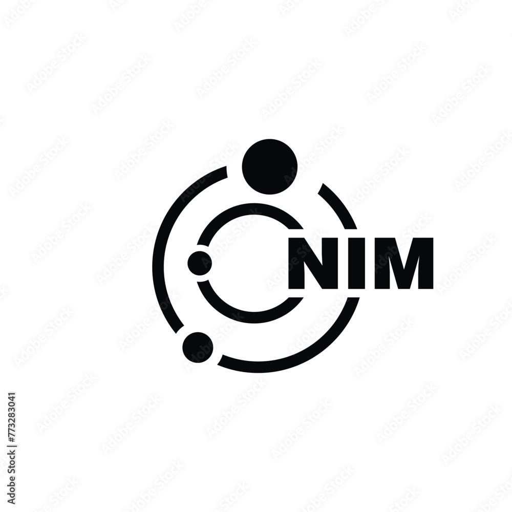 NIM letter logo design on white background. NIM logo. NIM creative initials letter Monogram logo icon concept. NIM letter design NIM letter logo design on white background. NIM logo. NIM creative initials letter Monogram logo icon concept. NIM letter design