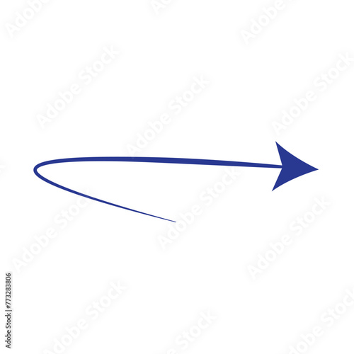  coloring Dual semi-circle arrow. Vector illustration. Semicircular curved thin long double-ended arrow.