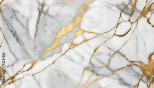 White and gold marble texture