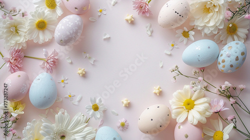 easter holiday background. Beautiful simple AI generated image in 4K, unique.