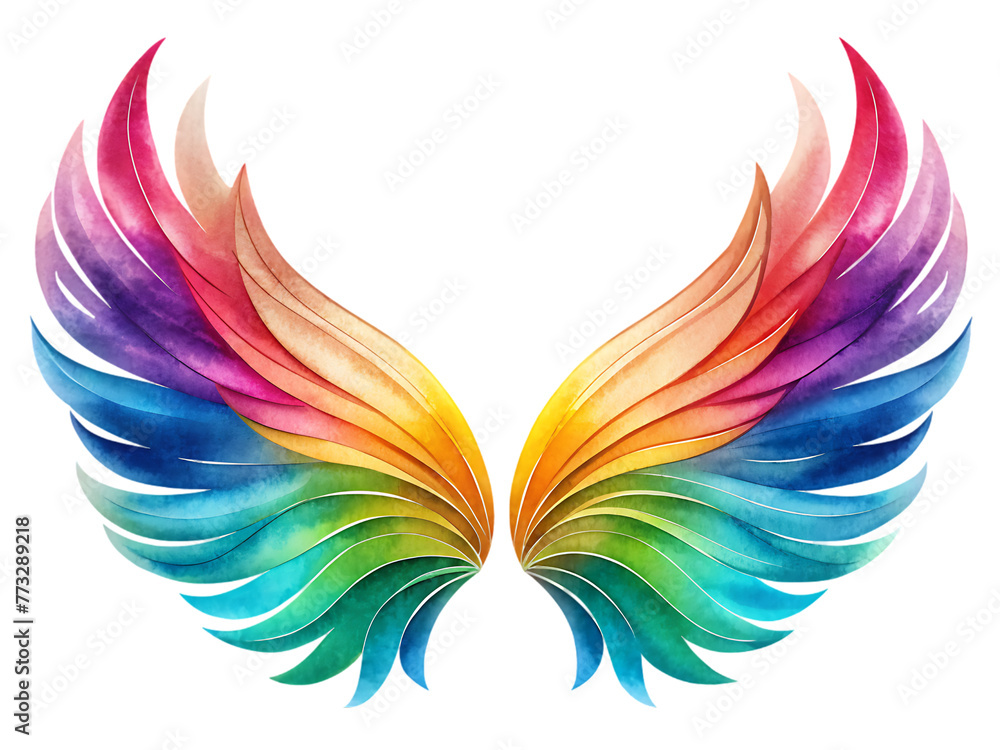 Fototapeta premium Beautiful colorful wings