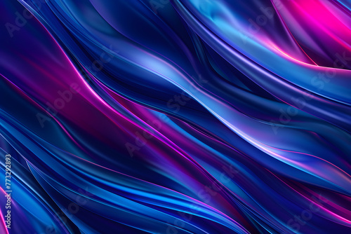 Abstract neon lights wave background.