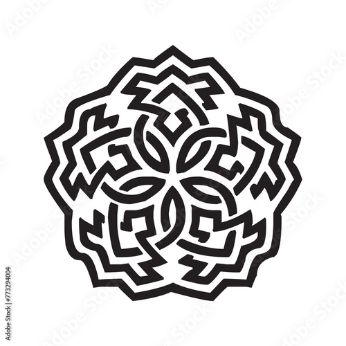 Islamic floral icon