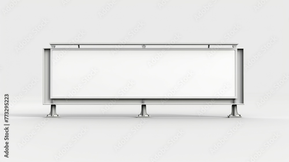 Outdoor board with single stand, in vector. Blank billboard with empty copy space, stand on one bar. Outdoor board with single stand, in vector. Blank billboard with empty copy space, stand on one bar.
