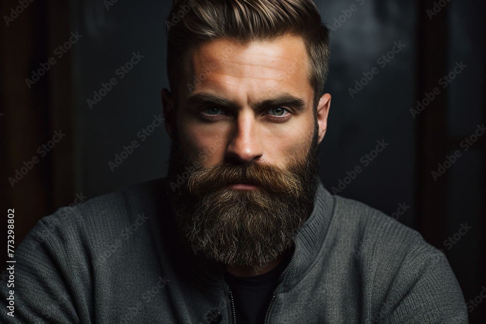 AI generated picture of stressed man in melancholic state AI generated picture of stressed man in melancholic state