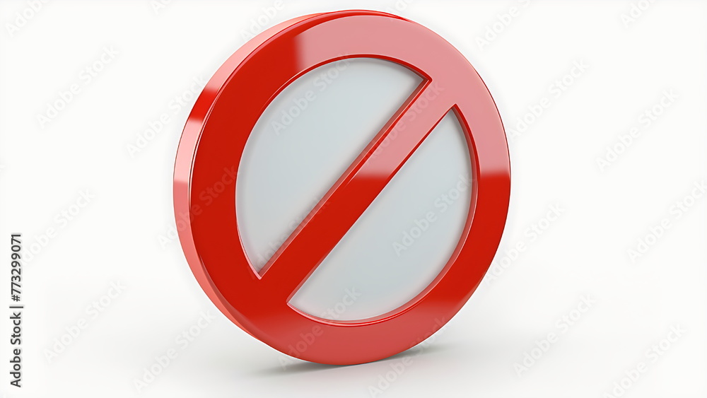 forbidden sign on white background forbidden sign on white background