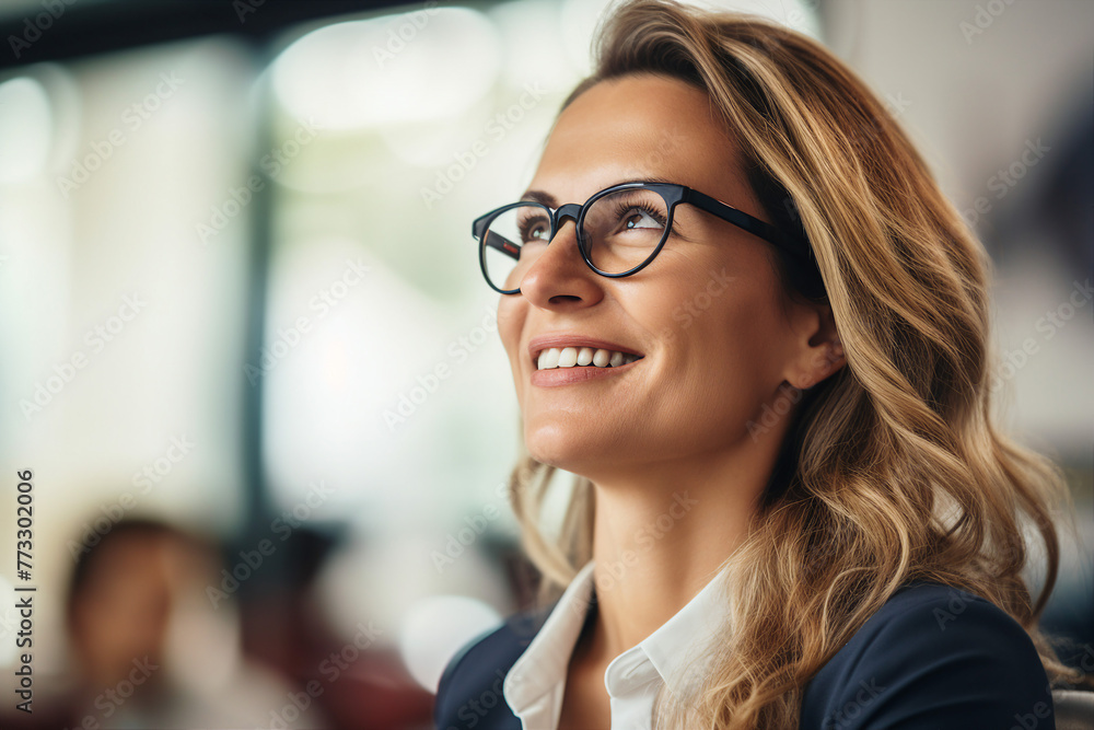 Corporate meeting with successful business people in modern workstation building Generative AI Corporate meeting with successful business people in modern workstation building Generative AI