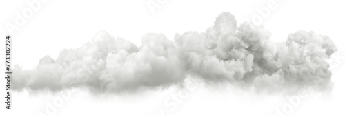 Horizon clouds panoramic form serene on transparent backgrounds 3d illustrations png