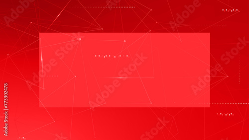 Technology crystal abstract red Digital background for website banner and has space for writing. red abstract for social media banner. Technology connecting lines.