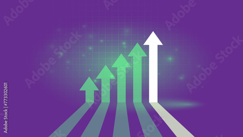 purple arrow Financial Up graph with Tax day concept Background USA Tax Day Reminder Concept Background  tax day illustration  arrow graph with space for writing