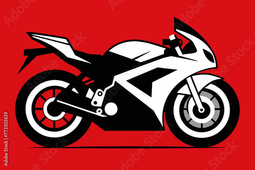 vector design of a Sport bike 