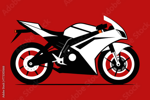vector design of a Sport bike 