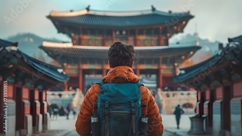 Wanderlust at the Iconic Gyeongbokgung Palace in Seoul's Vibrant Cityscape