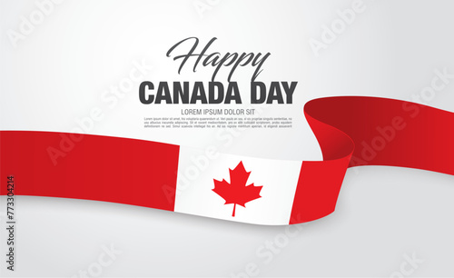 First of July Canada Day, vector illustration