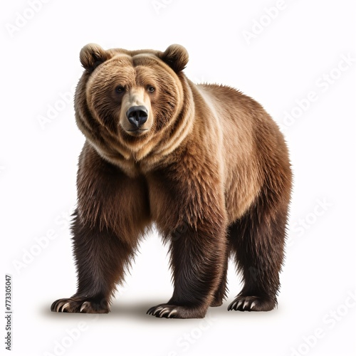 a bear standing on a white background © Vera