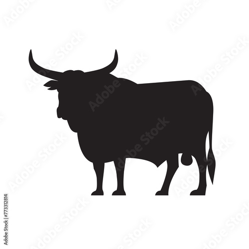 Bull logo vector graphic design