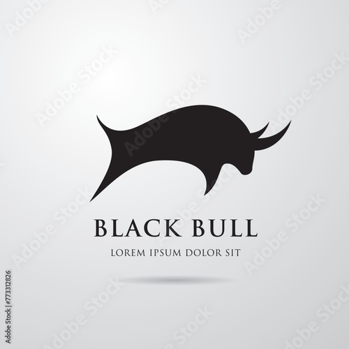 Bull logo vector graphic design