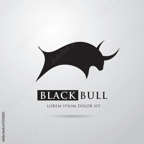 Bull logo vector graphic design