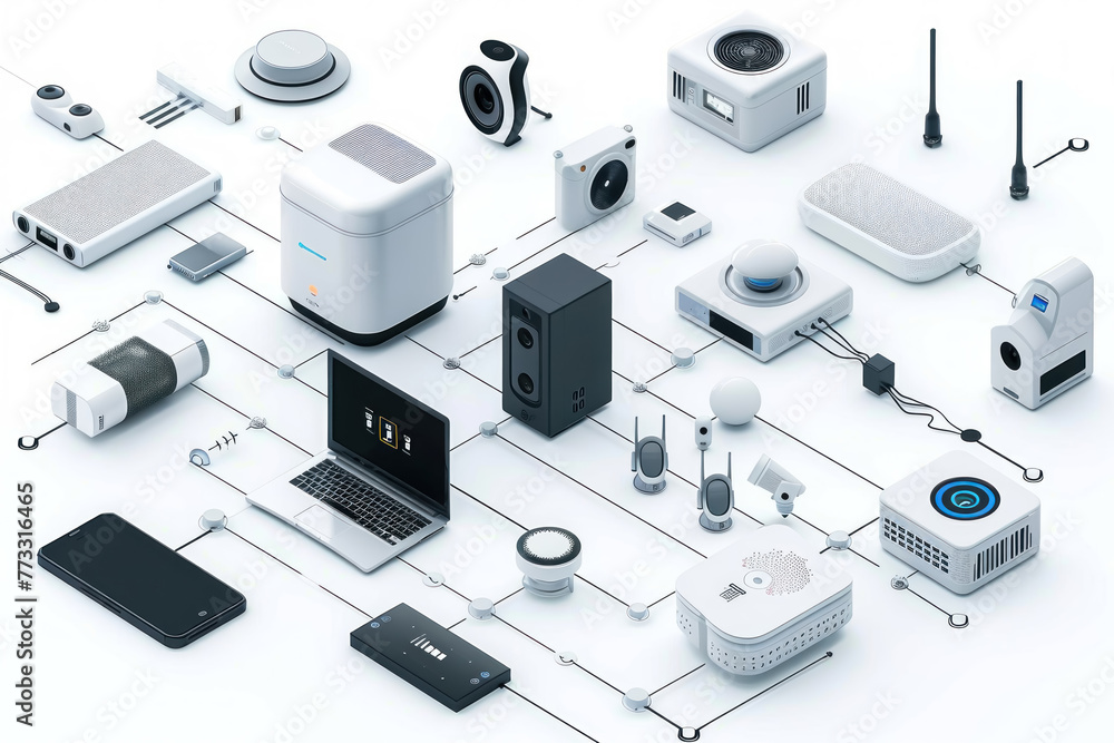 Internet of Things (IoT) , isolated on a white background Internet of Things (IoT) , isolated on a white background