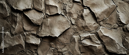 Wallpaper Mural Dry clay or mud texture background with rough cracks. Generative ai Torontodigital.ca
