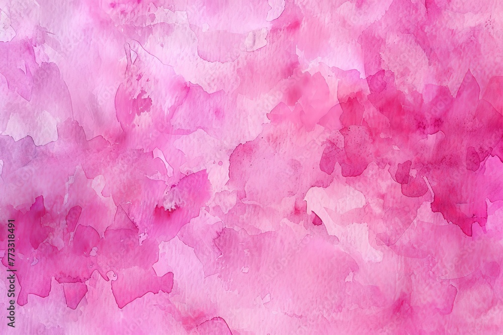 Fototapeta premium Pink and White Flowers Painting on Pink Background