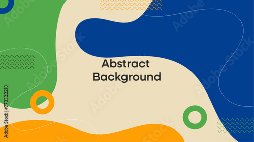 Set of colorful modern trendy abstract background. Modern cards with creative trendy fluid shapes, doodle organic elements. Contemporary fanciful covers. Colored flat vector illustrations.