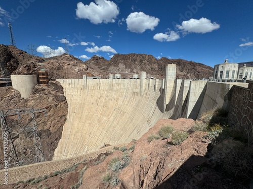 Beautiful hoover dam during daytime.