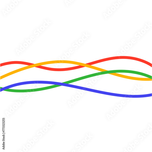 abstract colorful wave lines