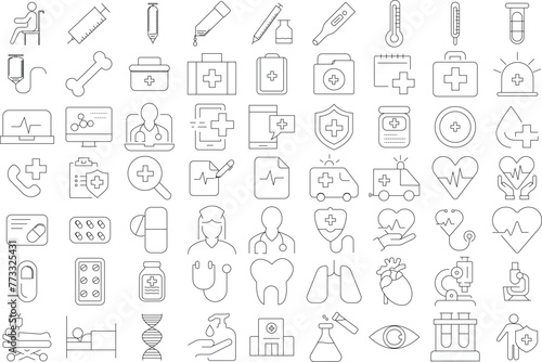 set of medical icons
