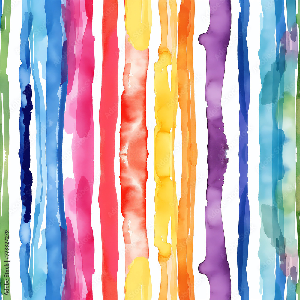 Colorful stripes watercolor background