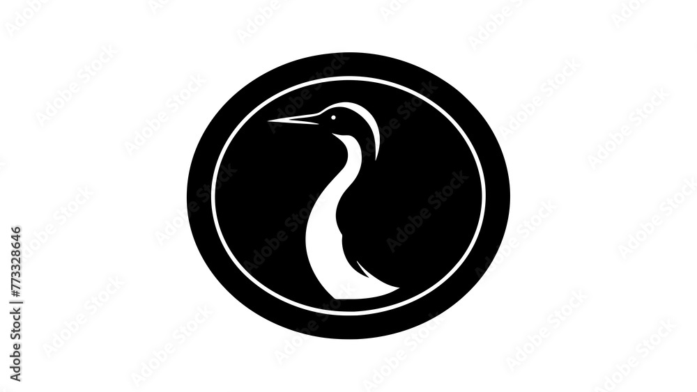 a-cormorant-icon-in-circle-log vector illustration a-cormorant-icon-in-circle-log vector illustration