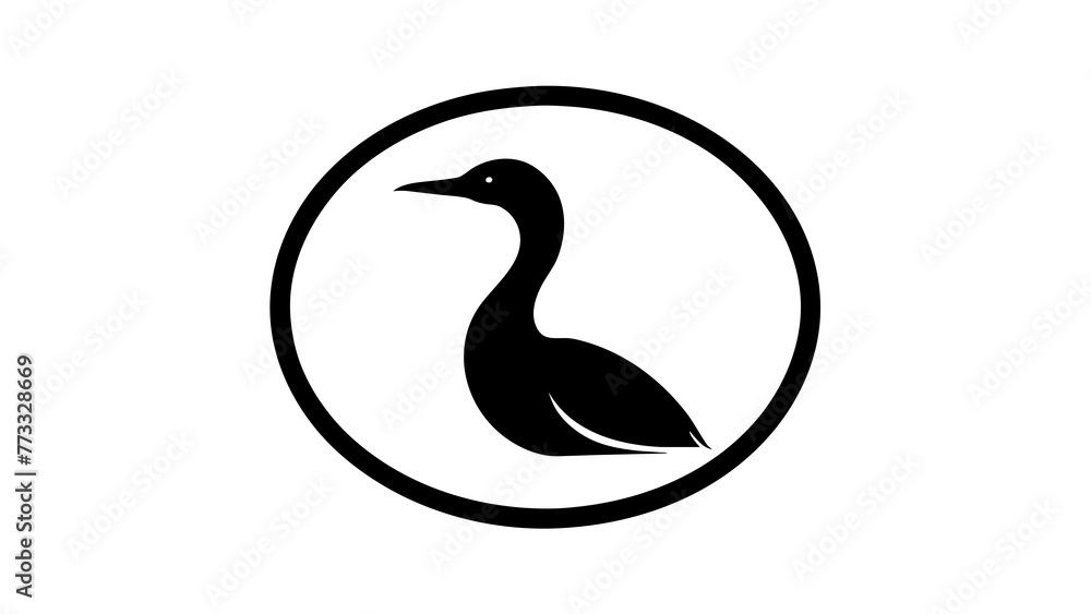 a-cormorant-icon-in-circle-log vector illustration a-cormorant-icon-in-circle-log vector illustration